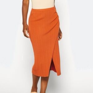 WAYF Cross Over Skirt Orange size large